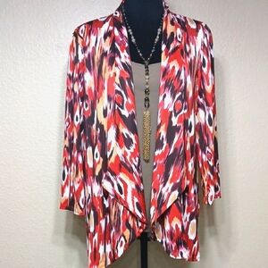 Southwest Patterned Open Cardigan